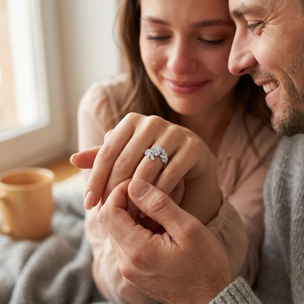 Bague Éclat S925 | Bague pour femme en argent sterling sertie de zircons, taille ajustable
