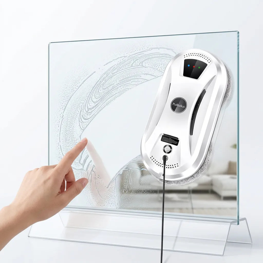Robot Lave Vitres PRK-N361 | Aspiration 5600 Pa, télécommande et protection anti-coupure