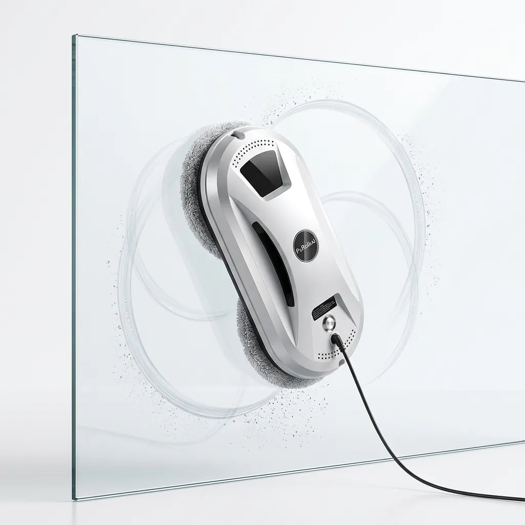 Robot Lave Vitres PRK-N361 | Aspiration 5600 Pa, télécommande et protection anti-coupure