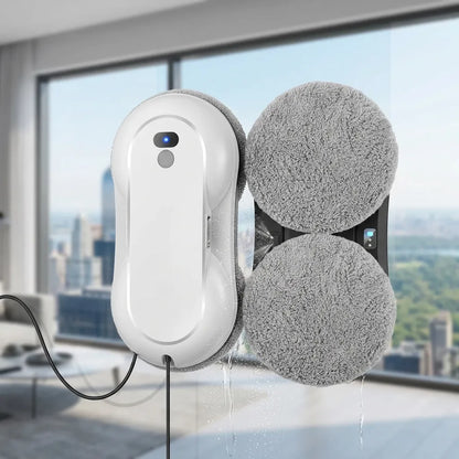 Robot Lave Vitres 5600 Pa | Pulvérisation d'eau, nettoyage automatique et télécommande