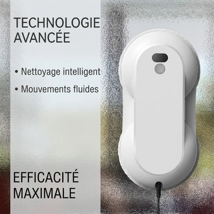 Robot Lave Vitres 5600 Pa | Pulvérisation d'eau, nettoyage automatique et télécommande