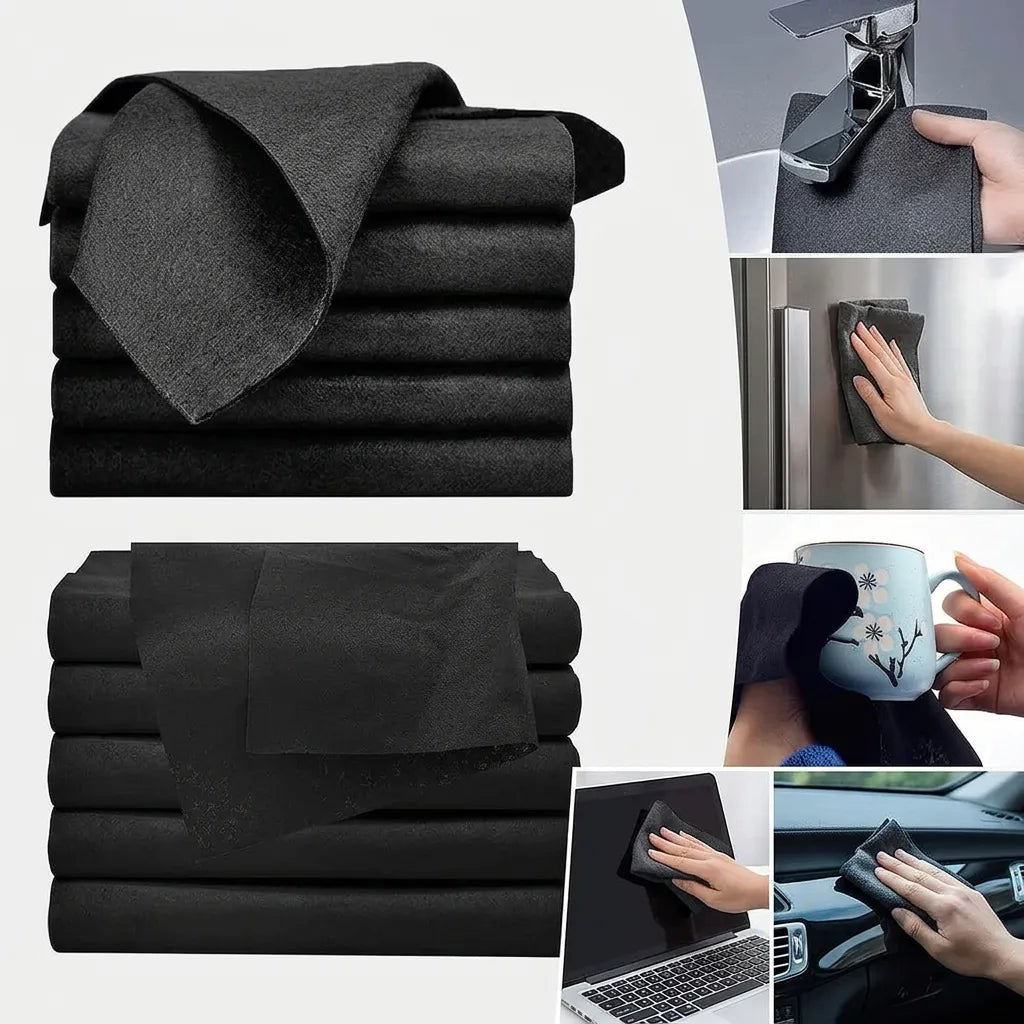CrystalClean | Chiffon Microfibre vitre Anti-Traces Haute Absorption