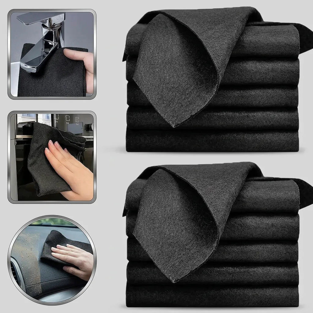 CrystalClean | Chiffon Microfibre vitre Anti-Traces Haute Absorption