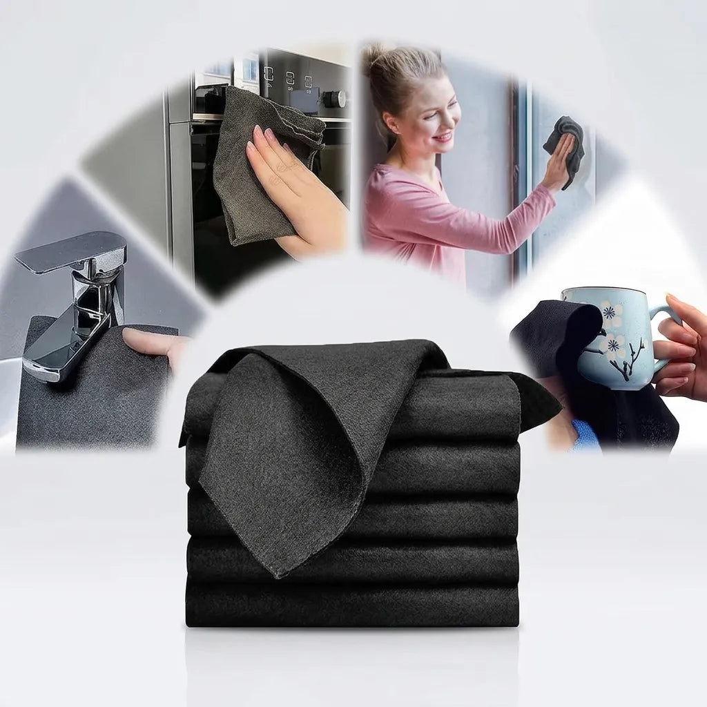 CrystalClean | Chiffon Microfibre vitre Anti-Traces Haute Absorption