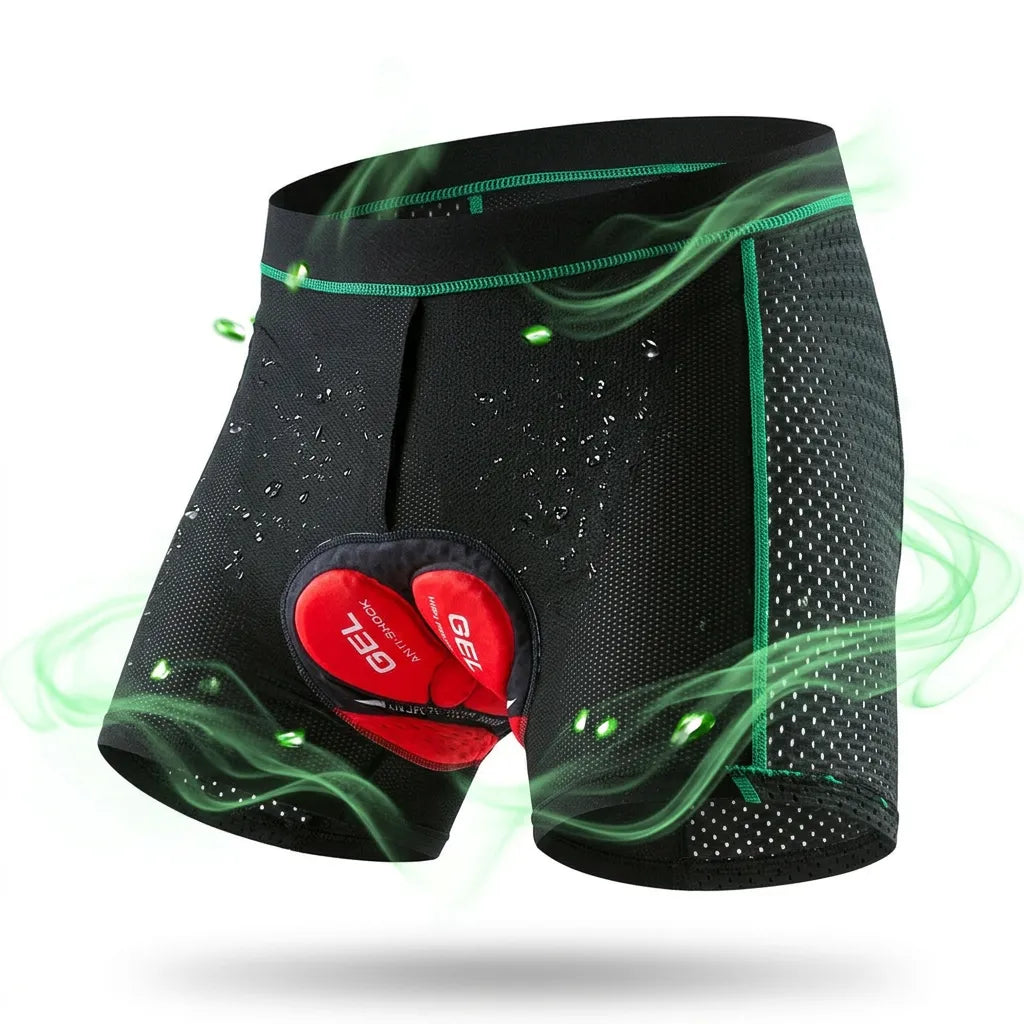 RideComfort | Sous-Short de Cyclisme Rembourré Gel Respirant Unisexe