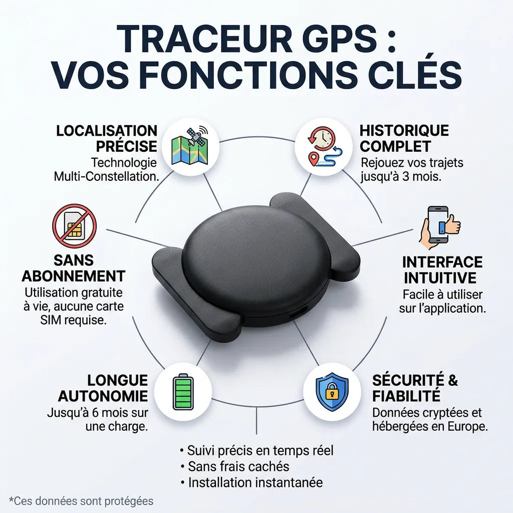 Traceur GPS Voiture Novatech Sans Abonnement
