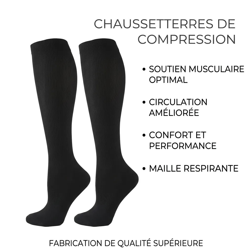 Chaussettes de Contention Sport | Bas de contention pour Homme et Femme