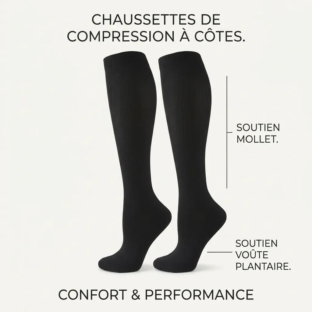 Chaussettes de Contention Sport | Bas de contention pour Homme et Femme