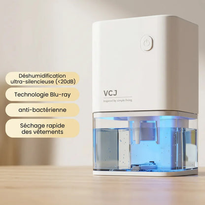 Déshumidificateur Électrique Sécaria | Absorbeur d'humidité silencieux pour chambre, bureau et maison