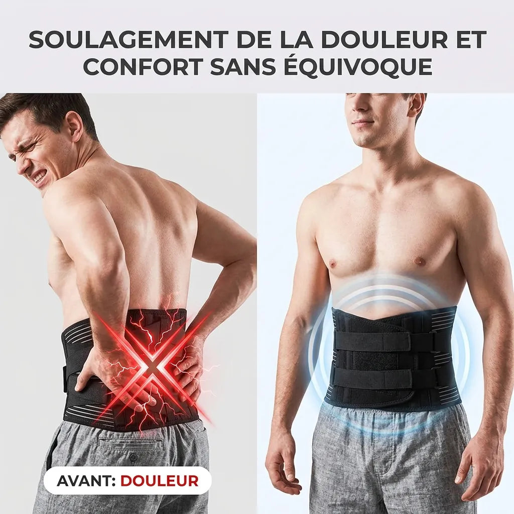 Ceinture Lombaire OrthoFlexa | Ceinture de maintien du dos à stabilisation 360°