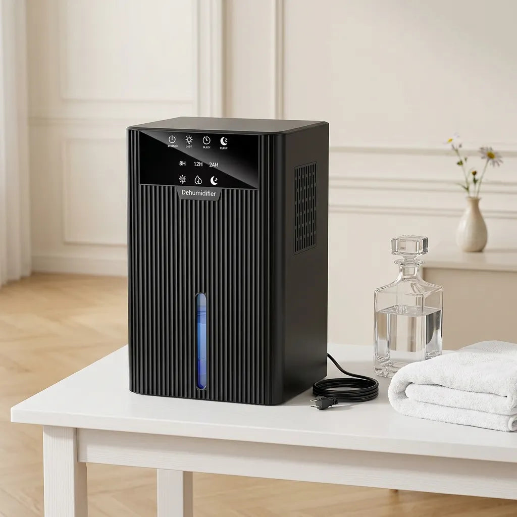 Déshumidificateur Électrique | Absorbeur d'humidité portable, réservoir 1500 ML, arrêt automatique