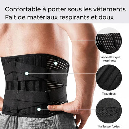 Ceinture Lombaire OrthoFlexa | Ceinture de maintien du dos à stabilisation 360°