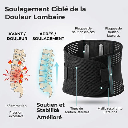 Ceinture Lombaire OrthoFlexa | Ceinture de maintien du dos à stabilisation 360°