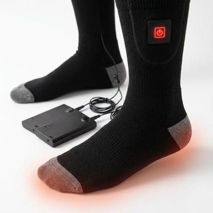 Chaussettes Chauffantes Cozyfeet | Chaussettes thermiques électriques rechargeables avec boîtier batterie
