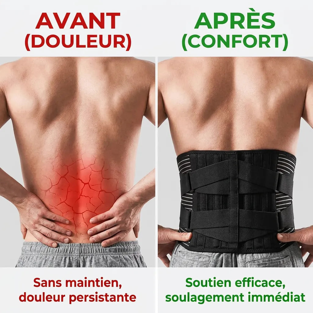 Ceinture Lombaire OrthoFlexa | Ceinture de maintien du dos à stabilisation 360°
