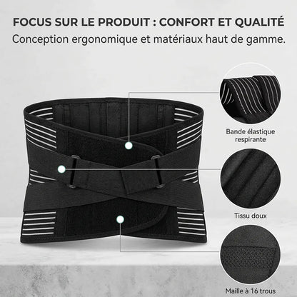 Ceinture Lombaire OrthoFlexa | Ceinture de maintien du dos à stabilisation 360°