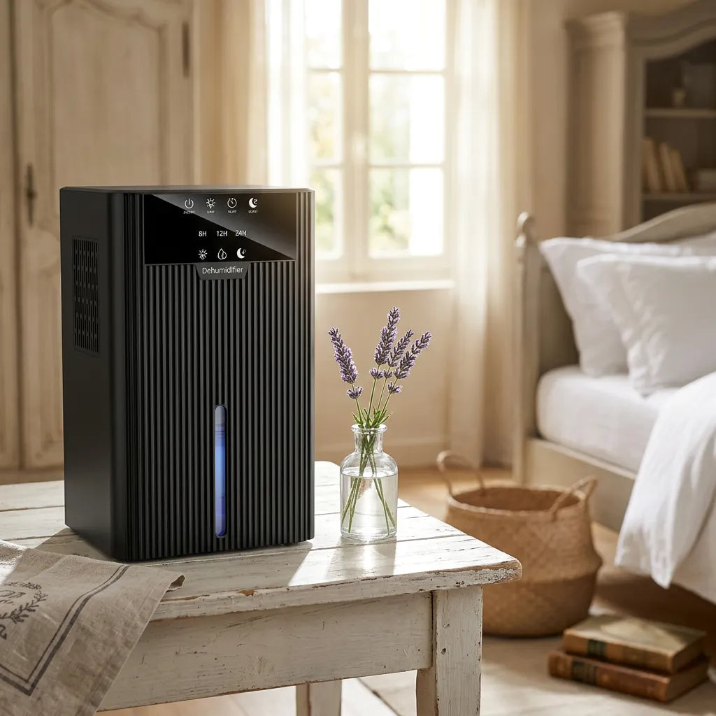 Déshumidificateur Électrique | Absorbeur d'humidité portable, réservoir 1500 ML, arrêt automatique