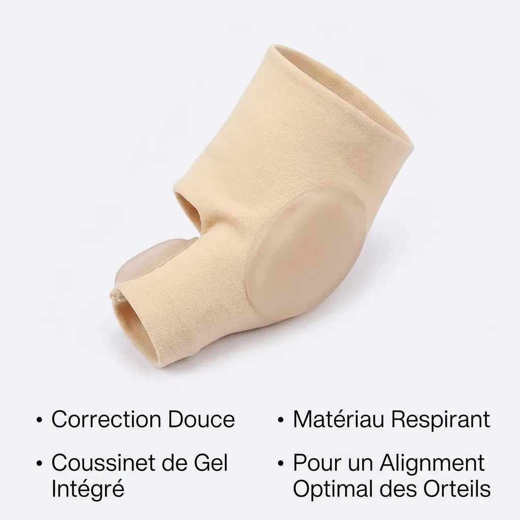 Correcteur d'Orteil ToeAlign | Protection hallux valgus avec coussinet gel, taille unique
