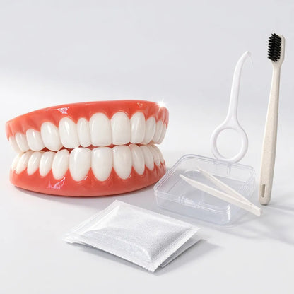 Facettes Dentaires Amovibles Smilé | Cache-dents cosmétique en silicone, haut et bas
