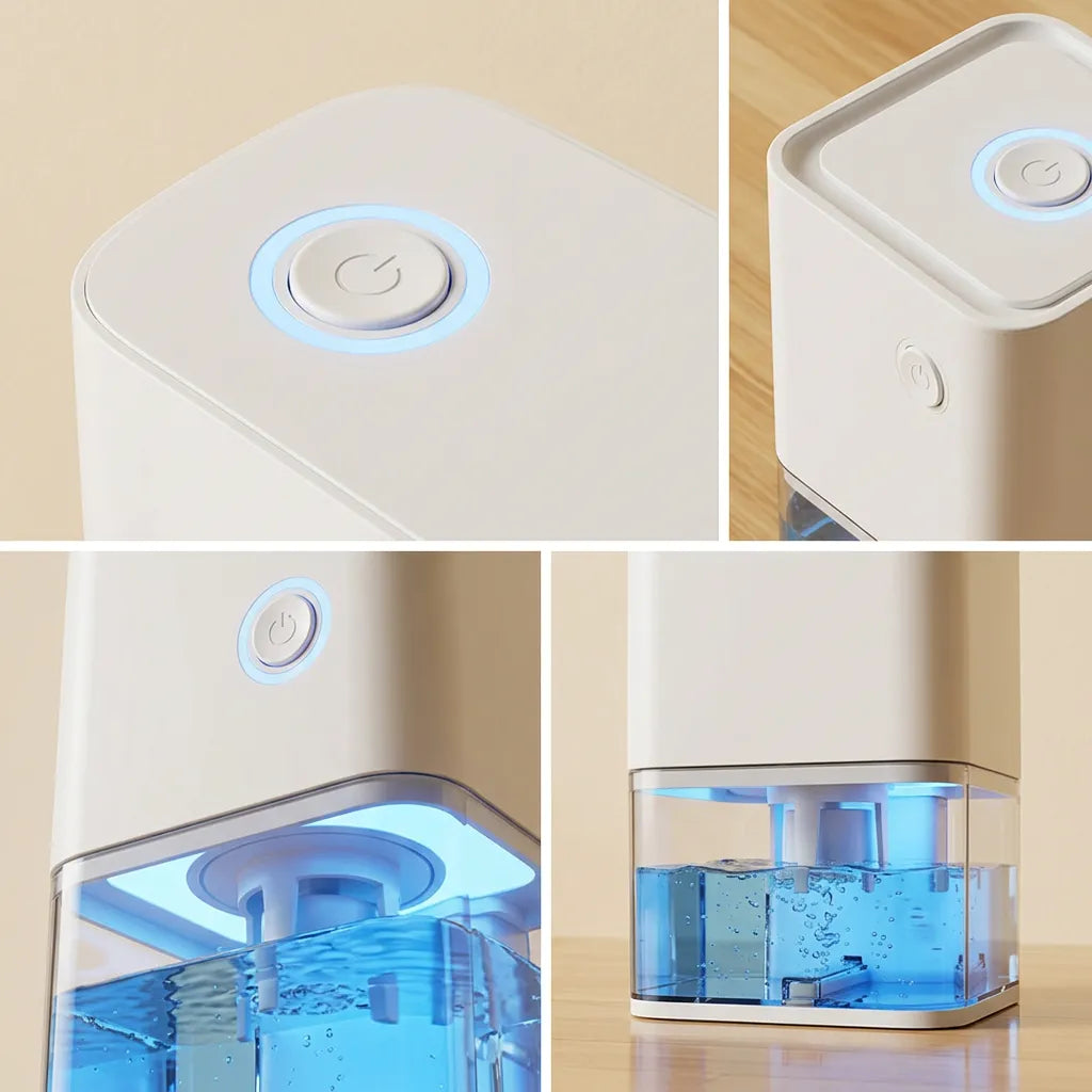 Déshumidificateur Électrique Sécaria | Absorbeur d'humidité silencieux pour chambre, bureau et maison