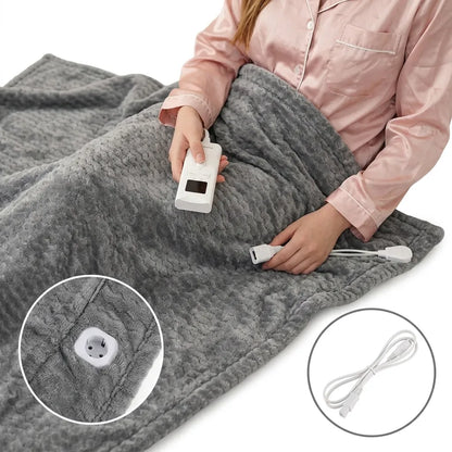 Couverture Chauffante Cocoona | Plaid chauffant électrique en flanelle 9 niveaux, 160 × 130 cm