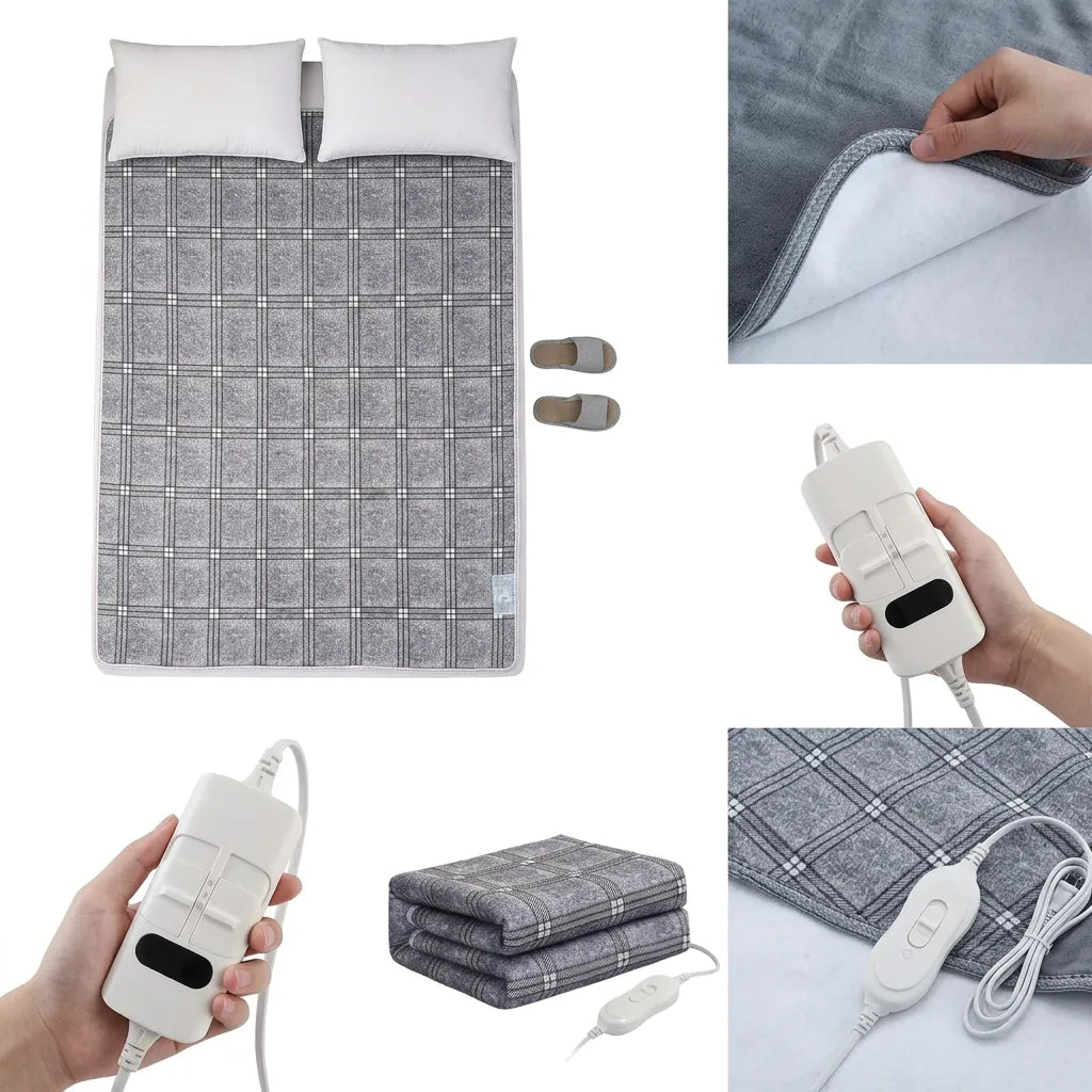 Couverture Chauffante Cocoona  | Chauffe-lit électrique double à thermostat automatique, 220 V