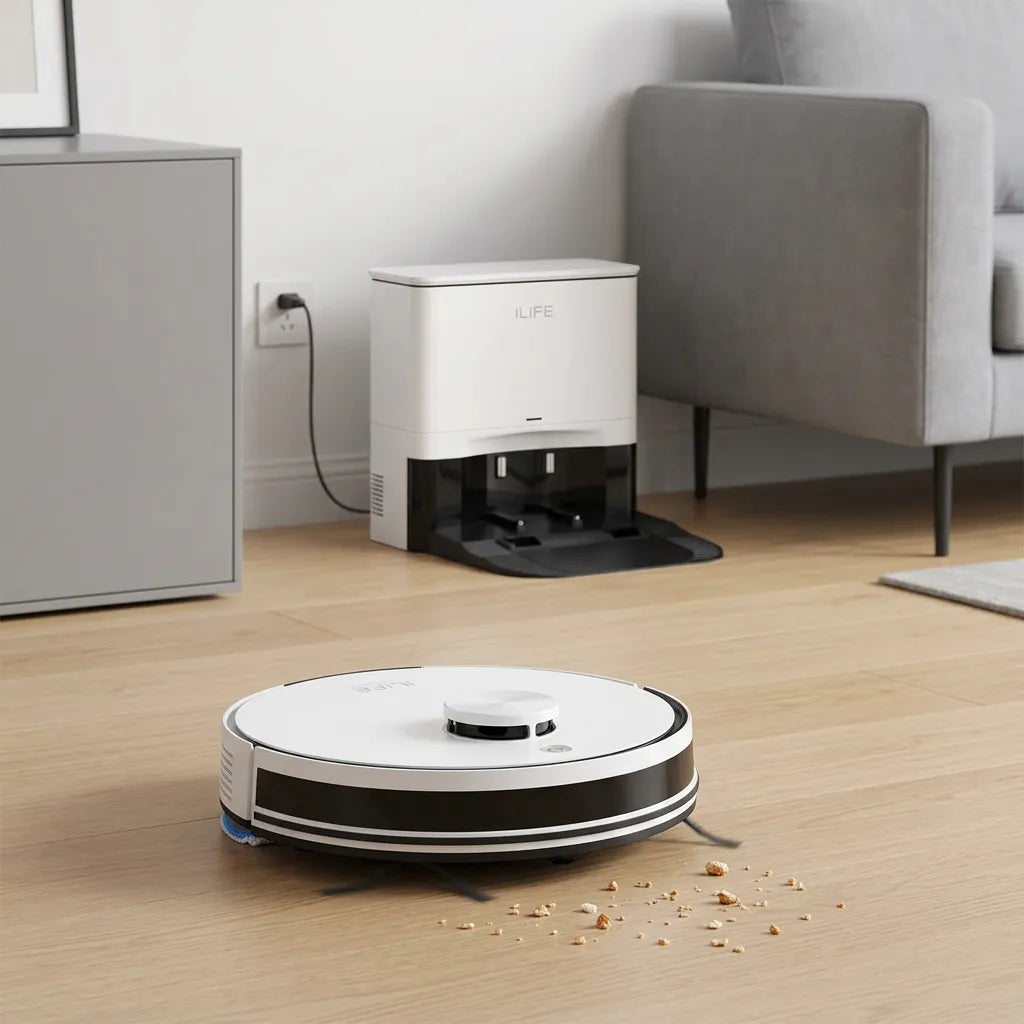 Robot Aspirateur | Aspirateur laveur 5000 Pa à navigation et contrôle par application