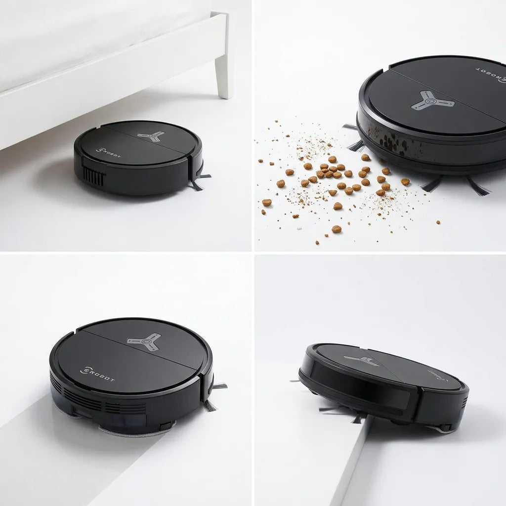 Robot Aspirateur Laveur 3-en-1 | Aspirateur laveur 4000 Pa à navigation intelligente