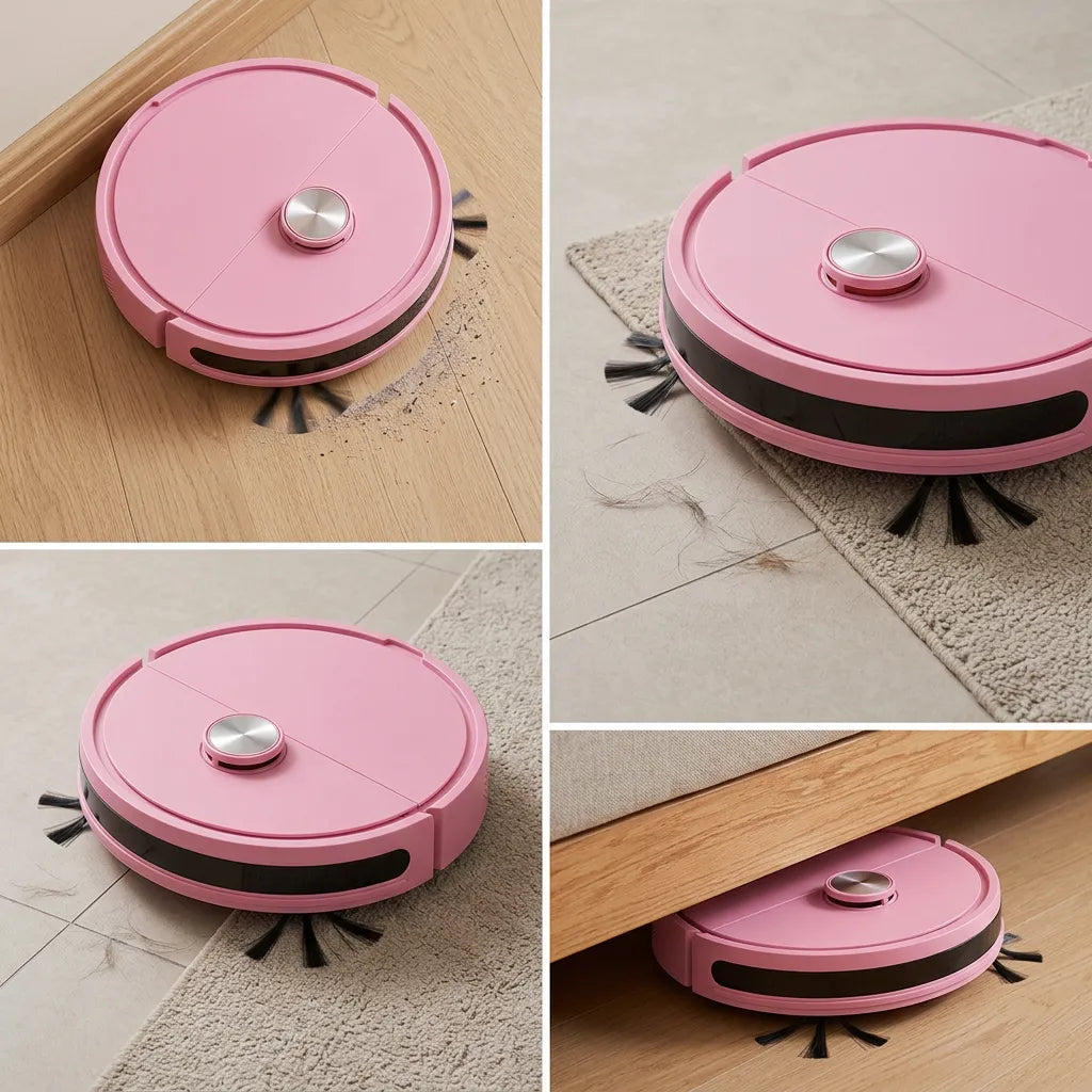 Mini Robot Aspirateur Laveur 3-en-1 | Aspirateur laveur compact automatique pour maison et voiture