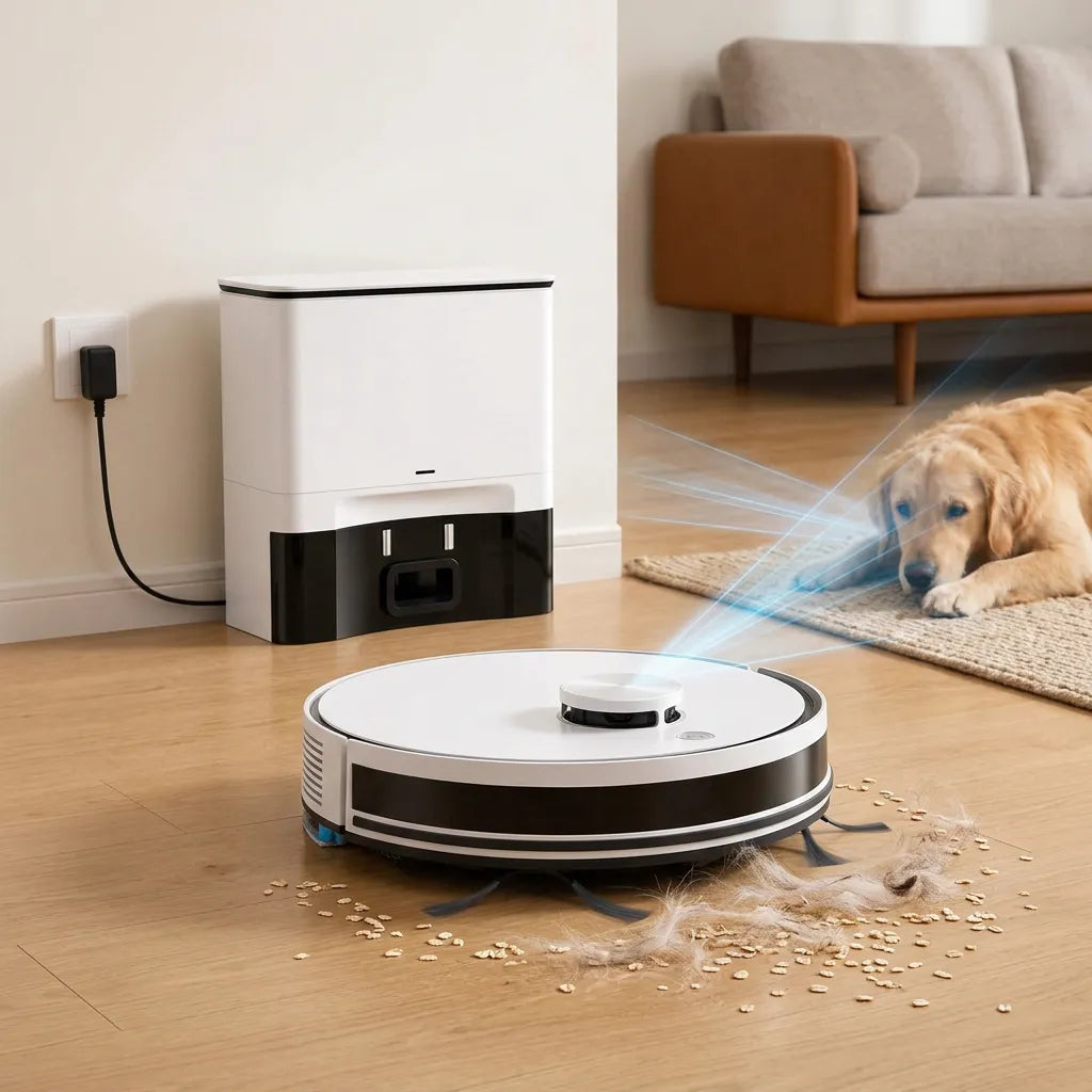 Robot Aspirateur | Aspirateur laveur 5000 Pa à navigation et contrôle par application