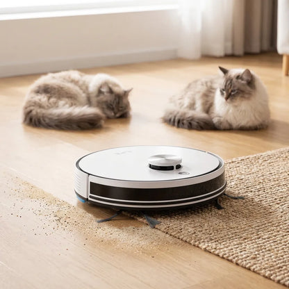 Robot Aspirateur | Aspirateur laveur 5000 Pa à navigation et contrôle par application