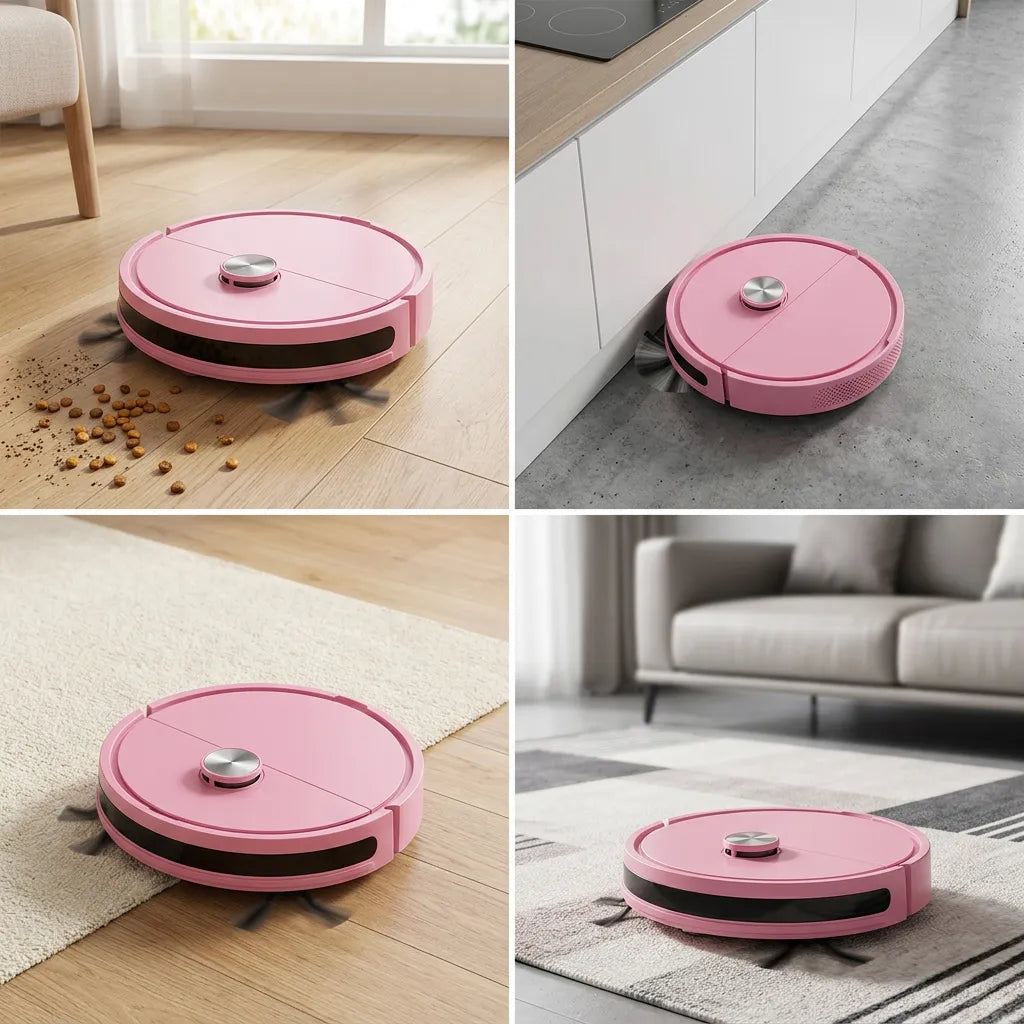 Mini Robot Aspirateur Laveur 3-en-1 | Aspirateur laveur compact automatique pour maison et voiture