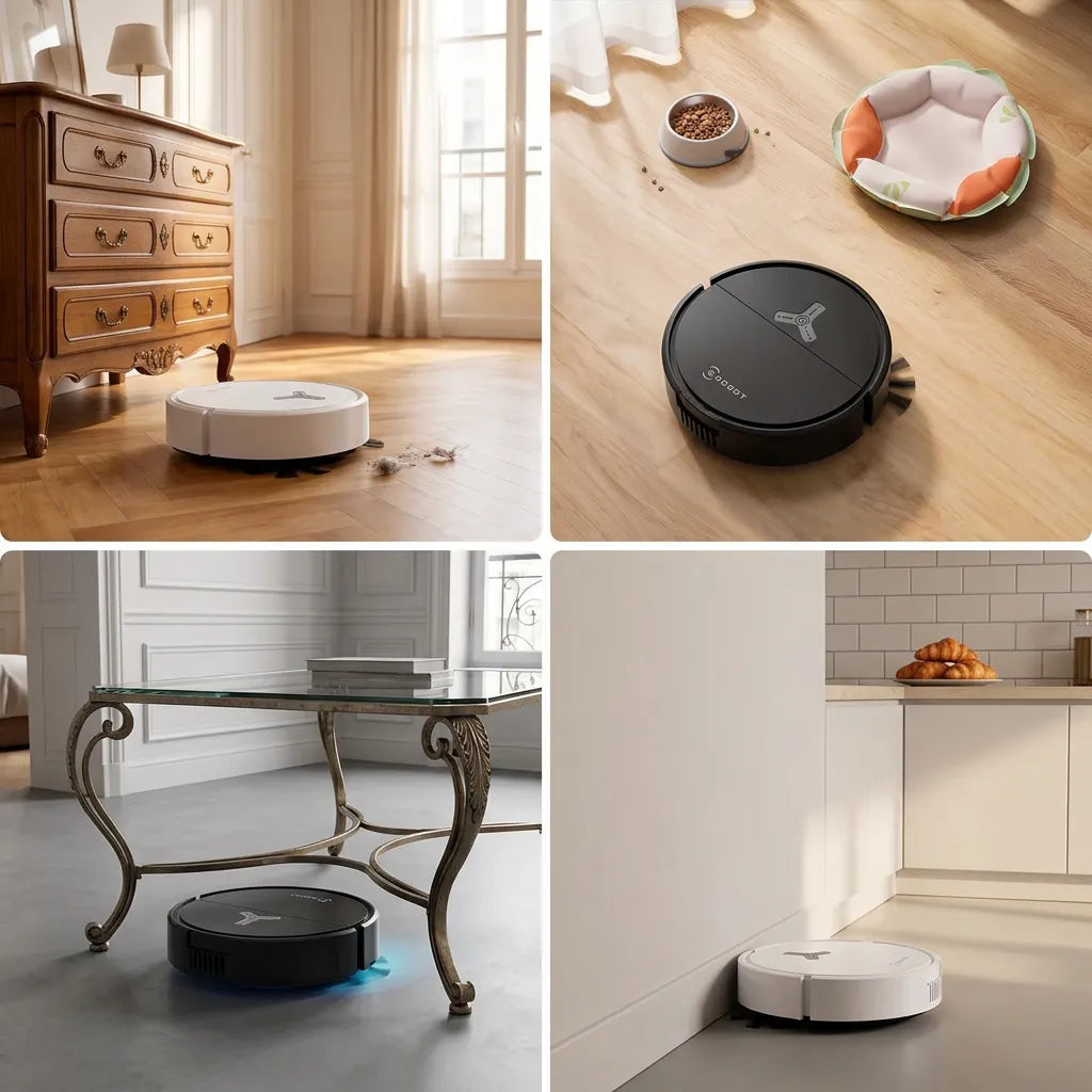 Robot Aspirateur Laveur 3-en-1 | Aspirateur laveur 4000 Pa à navigation intelligente