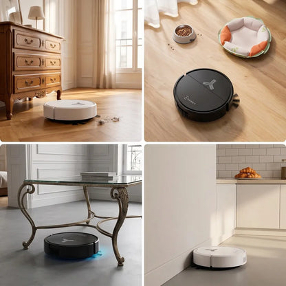 Robot Aspirateur Laveur 3-en-1 | Aspirateur laveur 4000 Pa à navigation intelligente