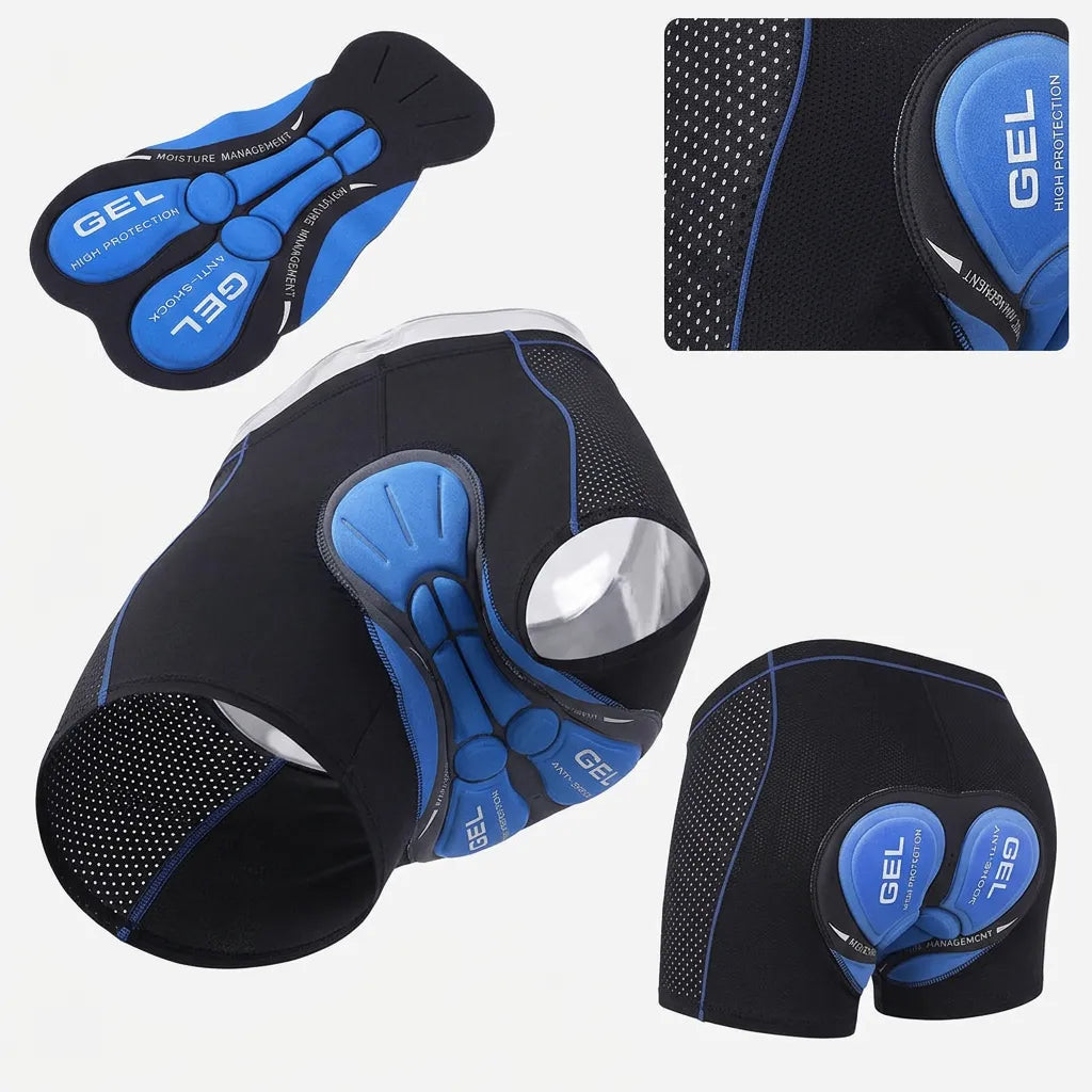RideComfort | Sous-Short de Cyclisme Rembourré Gel Respirant Unisexe