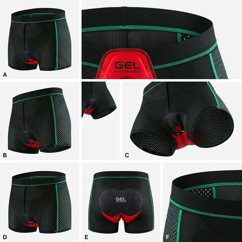 RideComfort | Sous-Short de Cyclisme Rembourré Gel Respirant Unisexe