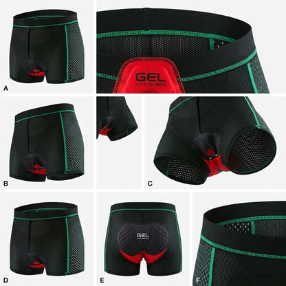RideComfort | Sous-Short de Cyclisme Rembourré Gel Respirant Unisexe