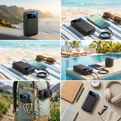 TitanCharge™ | Power Bank Haute Capacité 100 000 mAh avec Charge Rapide