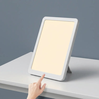 Lampe de Luminothérapie Soléa | Lampe LED portable 10 000 lux, 5 niveaux de luminosité et fonction mémoire