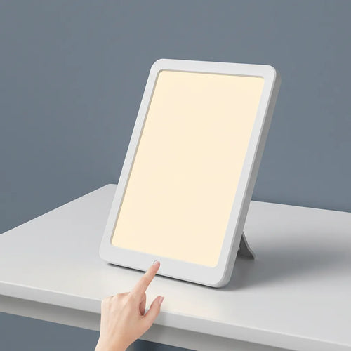 Lampe de Luminothérapie Soléa | Lampe LED portable 10 000 lux, 5 niveaux de luminosité et fonction mémoire