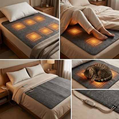 Couverture Chauffante Cocoona USB | Plaid chauffant portable 5V à thermostat 3 niveaux