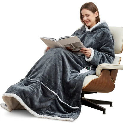 Couverture Chauffante Cocoona | Plaid chauffant à porter, température constante et arrêt automatique, 127 × 177 cm
