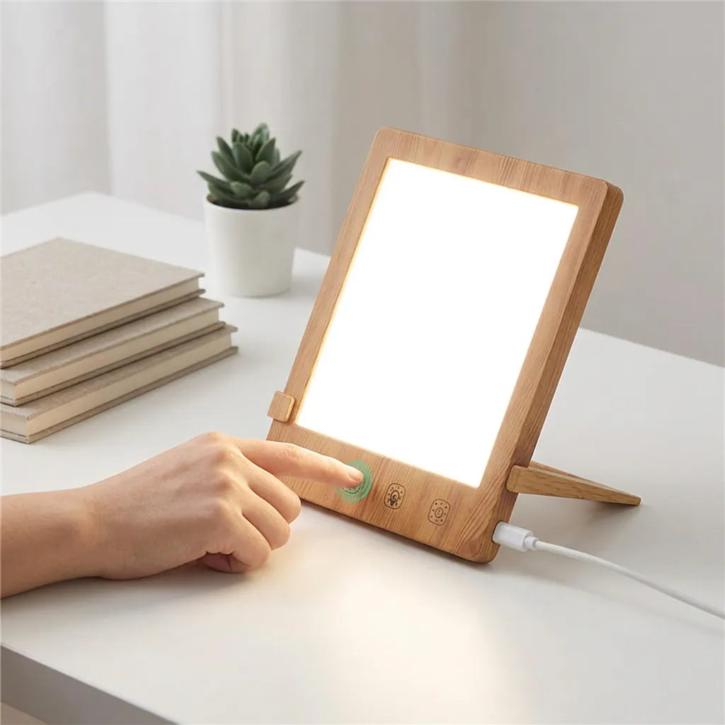 Lampe de Luminothérapie Soléa | Lampe LED 10 000 lux, 3 couleurs de lumière et luminosité réglable