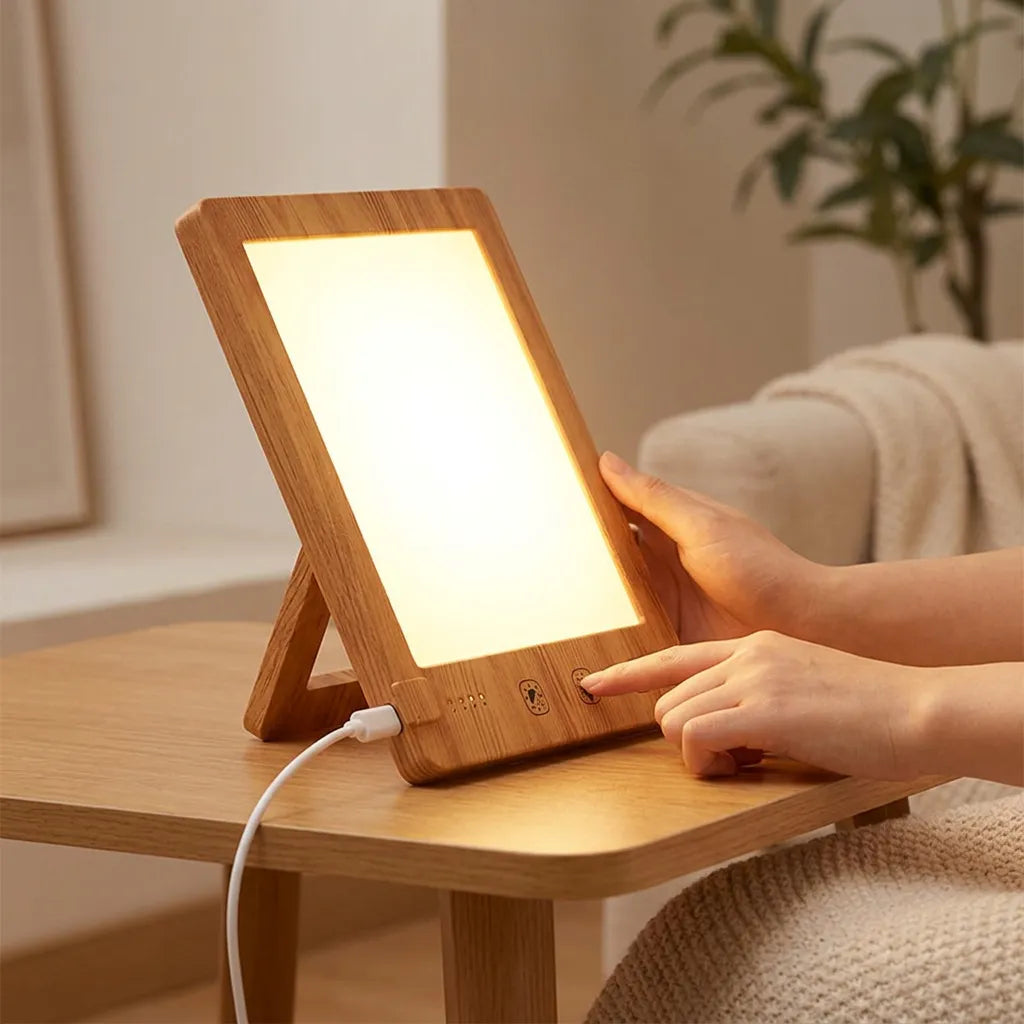 Lampe de Luminothérapie Soléa | Lampe LED 10 000 lux, 3 couleurs de lumière et luminosité réglable