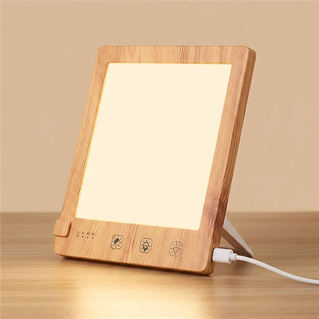 Lampe de Luminothérapie Soléa | Lampe LED 10 000 lux, 3 couleurs de lumière et luminosité réglable