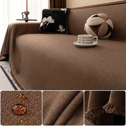 Housse de Canapé Velora | Housse extensible antidérapante pour canapé d'angle et droit