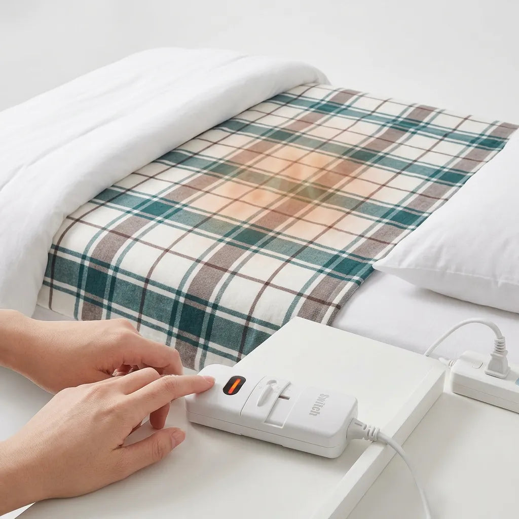 Couverture Chauffante Cocoona | Plaid chauffant de lit épais en peluche à thermostat automatique, 220 V