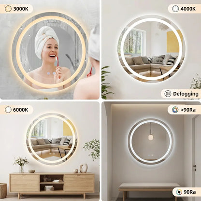 Miroir Salle de Bain LED Luméa anti-buée 50 cm