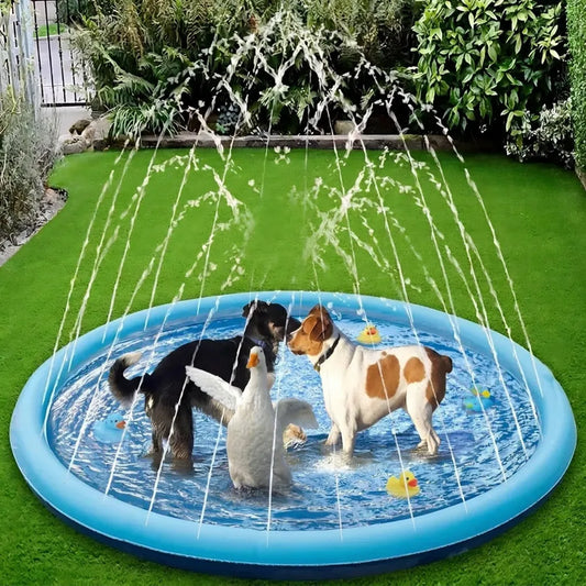 Piscine pour Chien SplashPaws | Tapis aquatique avec jets d’eau rafraîchissants
