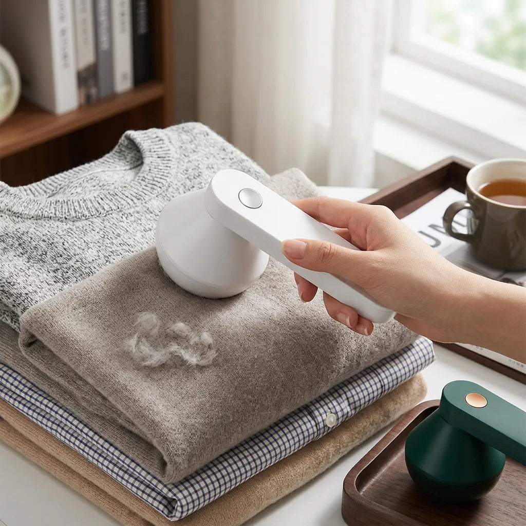 Rasoir Anti-Bouloches FabricCare | Enleve peluche vêtement rechargeable USB